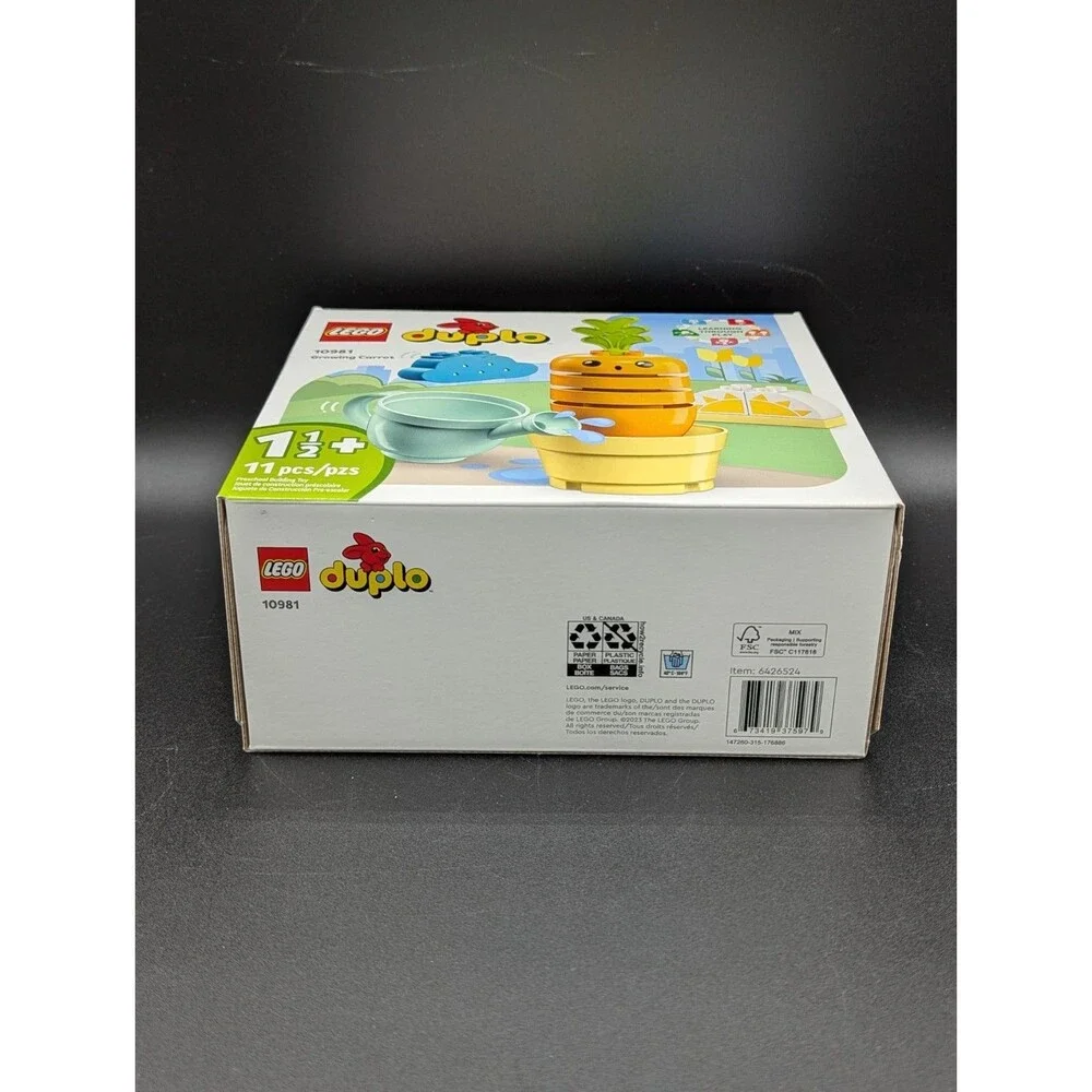 LEGO Duplo 10981 Growing Carrot Stacking Toy for Babies 11 Pcs Retired New